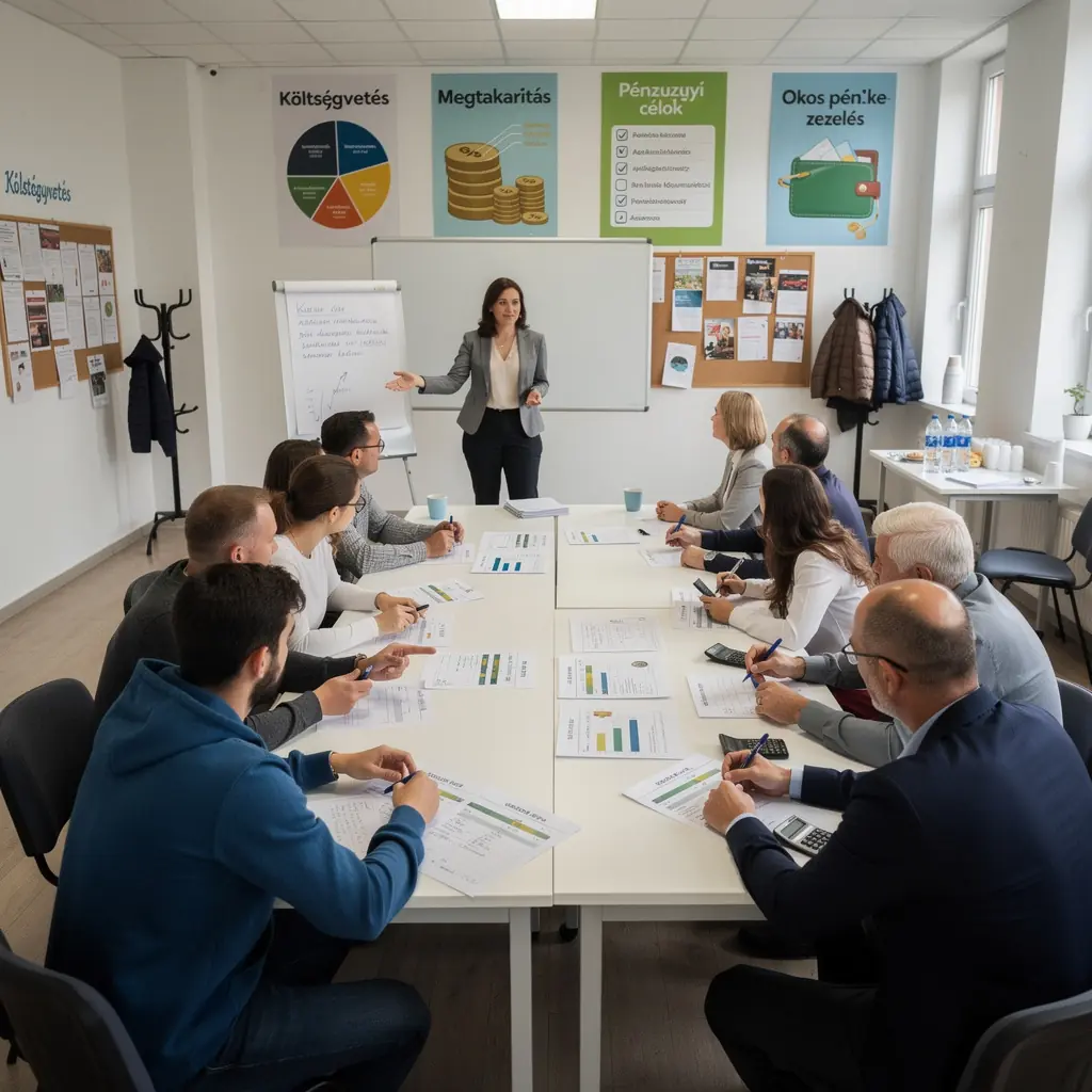 Kép egy zöldséges piacról, ahol az emberek okosan vásárolnak, figyelembe véve a költségeket.