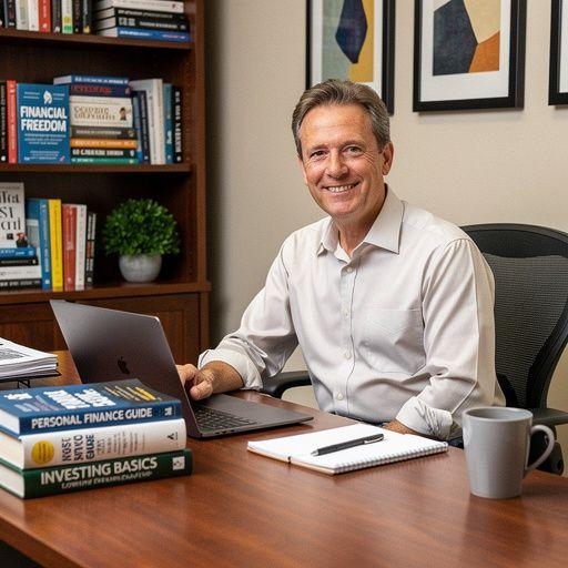 Kép egy könyvről, amely a személyes pénzügyek alapjait tanítja, pénzügyi tippekkel és trükkökkel.