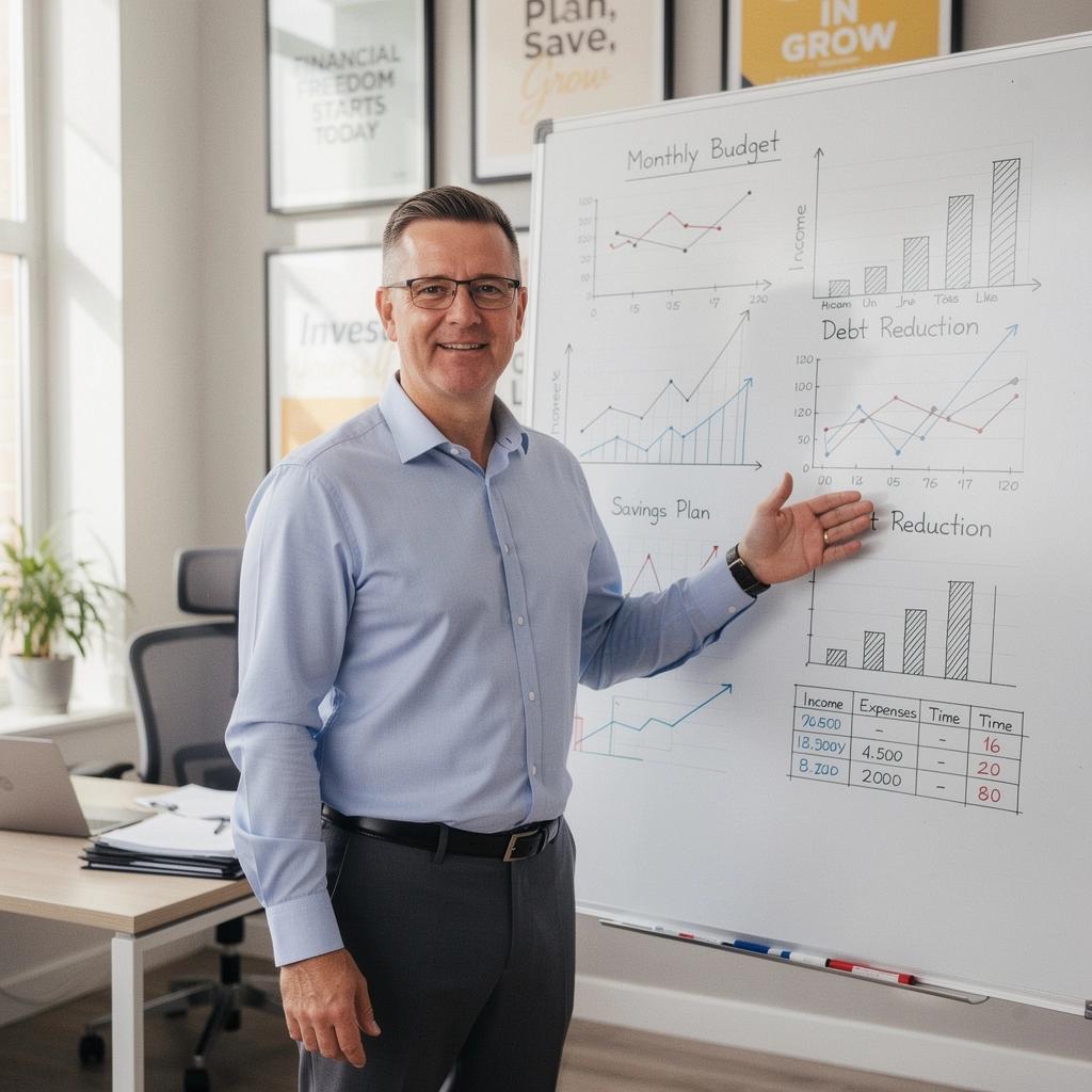 Kép egy asztalról, rajta számológép és jegyzetfüzet, amelyek a költségvetés tervezéséhez szükséges eszközök.